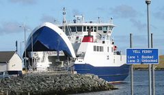 The ferry terminal at Toft, where queues were reported on Monday morning on the the first day of the new ferries timetable.