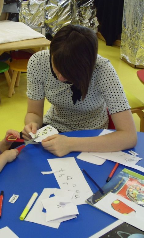 This young woman took part in a work taster session at a local nursery to gain experience of the workplace. Photo Moving On