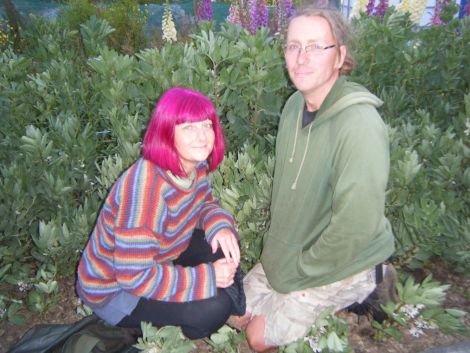 Penny Armstrong and Alan Robertson of Transition Turriefield. Photo TT