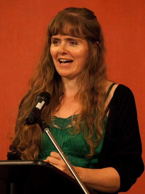 Lise Sinclair at the Shetland book festival Wordplay in 2011.