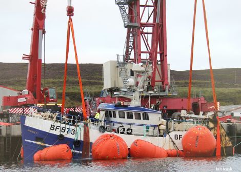 The Prospect alongside Greenhead Base on Thursday morning - Photo: Ian Leask