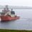 The dive support vessels Bibby Polaris near the wreckage of the Super Puma helicopter - Photo: Garry Sandison