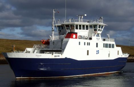 Dagalien is the only ferry operating on Yell Sound on Wednesday as a result of staff shortages