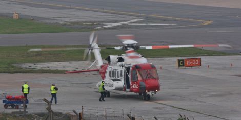 Sumburgh Airport was closed to allow the emergency servicesto deal with the ongoing incident - Photo: Ronnie Robertson