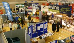 A busy Clickimin games hall during the successful Ideal Homes show at the weekend. Photo Rotary Club of Shetland