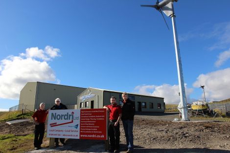 The Nordri team are (from left to right): Steven Simpson, Iain Sloan, Ewen Adamson and Brian Halcrow - Photo: Hans J Marter/ShetNews