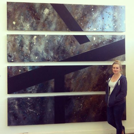 Vivian Ross-Smith (23) from Lerwick has had her prizewinning piece of art Plutonic installed in WestPoint House.