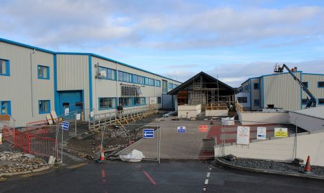 The Shetland College extension building site - all photos: ShetNews