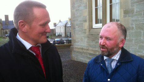 SIC development director Neil Grant (left) and project manager Bob Cree Hay