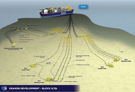 The Kraken field layout. Image EnQuest