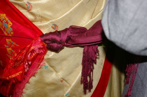 Tying the knot for the last time at Modesty, West Burrafirth. All photos Rosa Stepannova