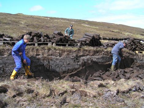 High energy prices are sending some islanders back to the peat hill.