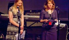 Alice Mullay and Emma Perring at last month's Back from Beyond launch concert at Mareel.