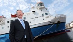 Serco NorthLink managing director Stuart Garrett shortly after the company won the North Boats contract.