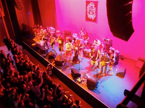 Ten Tonne Dozer and friends during last year's Heavy Metal Buffet. Photo: Chris Brown