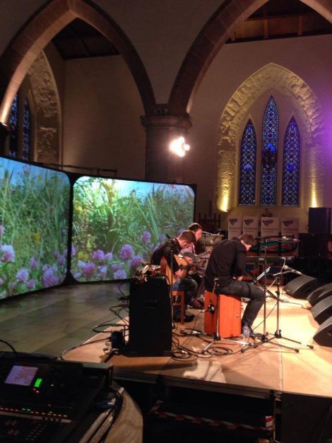 Vair performing in Edinburgh on New Year's Day.