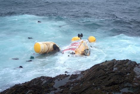 Four oil workers died when this Super Puma L2 crashed into the sea off Shetland in August last year - Photo: Peter Hutchison/ShetNews