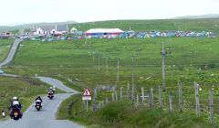 The annual Simmer Dim rally in Vidlin - Photo: ShetNews