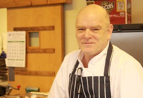 Queue up! Mike Skinner reopens Da Haaf restaurant on Monday. Photo Hans J Marter/Shetnews