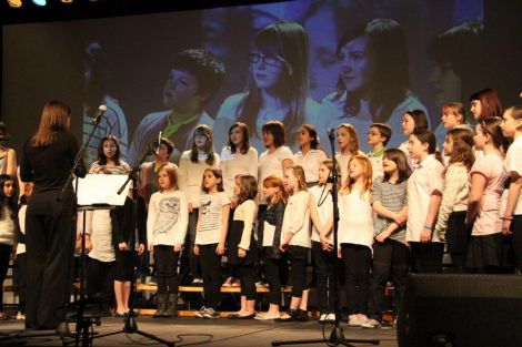 The Bell's Brae Primary School at last year's festival. Photo: Davie Gardner