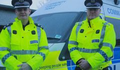 Newly appointed chief inspector Eddie Graham (right) and inspector Lindsay Tulloch - Photo: Hans J Marter/ShetNews