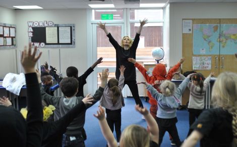 A dance class with Francesca Leyland.