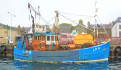 The scallop boat Diamond in Lerwick harbour last year - Photo: Ian Leask