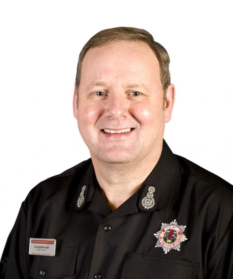 Chief fire officer Alisdair Gray