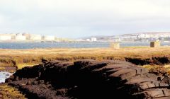 From peat to prosperity. The long term future of Sullom Voe oil terminal looks healthier as BP announces yet more investment. Photo Shetnews