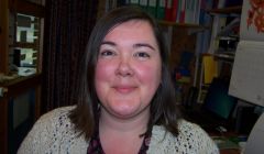 Foula's new head teacher Jayne Smith photographed by five year old pupil Sam Ratter