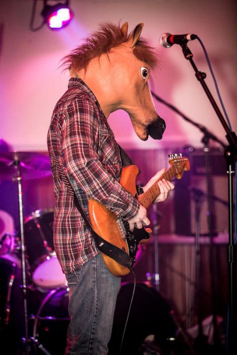 Wearing horse heads: Avenged Shetlandfold