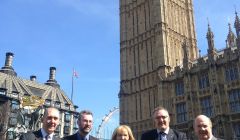 Pictured at Westminster today, from left to right: Comhairle nan Eilean Siar convener Norman MacDonald, Orkney Islands Council convener Steven Heddle, Labour’s shadow Scottish secretary Margaret Curran, SIC leader Gary Robinson, Labour MP and Scottish affairs committee chairman Ian Davidson.