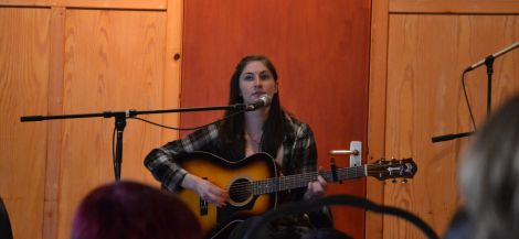 A new face on the Shetland live scene, singer Eve Maguire. Photo: Shetnews