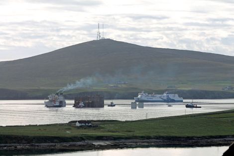 The view across the Ness of Sound. Photo: Michael Spence