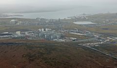 An aeriel photo of the Total gas plant construction site taken in April this year - Photo: Total