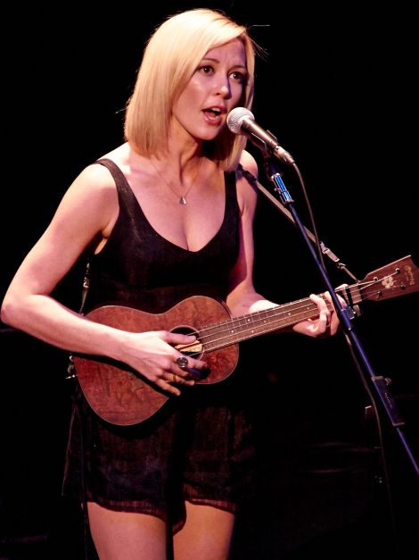 Isbell's wife Amanda Shires performed a solo set before joining him on fiddle and vocals. Photo: Chris Brown