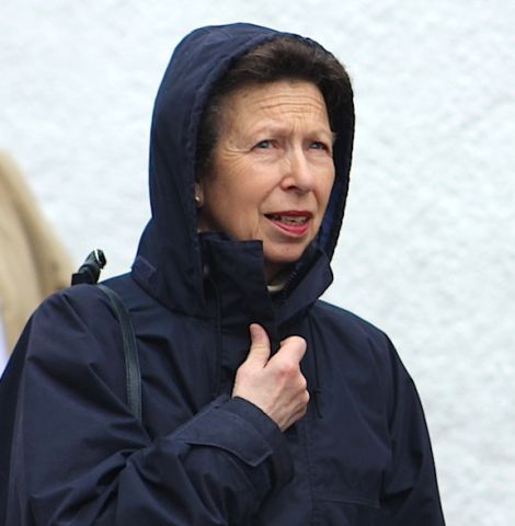 Princess Anne during her rain-soaked visit to Shetland in June when she opened the refurbished Sumburgh lighthouse visitor centre.