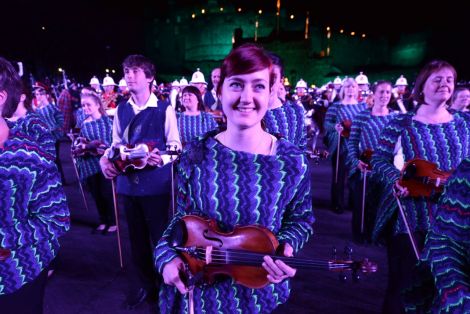 Many of the fiddlers, accustomed to performing in small village halls, suddenly found themselves performing for a 9,000-strong international audience each night.