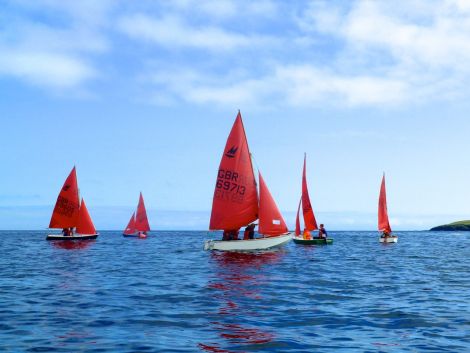 There was ideal sailing weather for the rescheduled Sandwick regatta at the weekend. Photo: Robert Wishart / Sandwick Boating Club