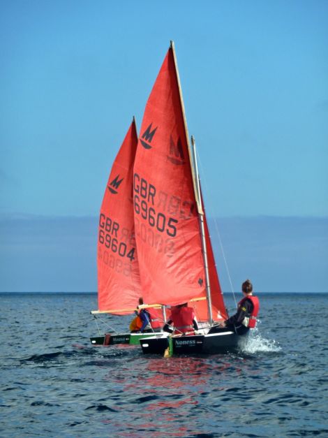 'Noness' out on the water. Photo: Robert Wishart / Sandwick Boating Club