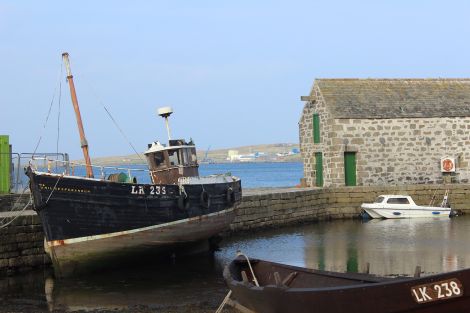 Nil Desperandum at Hays' Dock on Tuesday - Photo: Hans J Marter/ShetNews