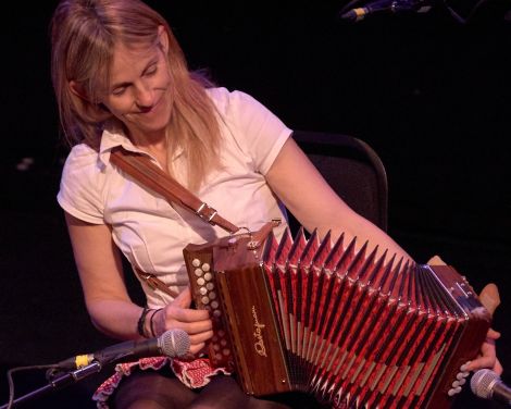 Irish traditional music phenomenon Sharon Shannon was warmly welcomed at Mareel on Friday night. Photo Chris Brown