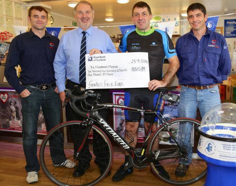 From left to right: Pic - L-R: Michael Jones (Total), Alan Gifford, John Gold, Robin Howard (Total).