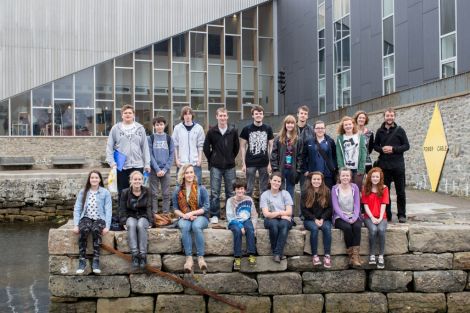 The young ambassadors pictured with mentors Liz Musser, Calum Toogood and Lewie Peterson.