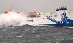 Hrossey leaving Lerwick on Monday afternoon - Photo: John Bremner