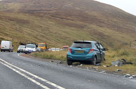 The crash happened at around half past eight on Tuesday morning - Photo: Shetnews