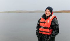 Scottish Sea Farms' first ever female site manager Kimberley Izdebski.