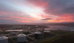 The chill-down tanks at Sullom Voe. Photo courtesy of BP.