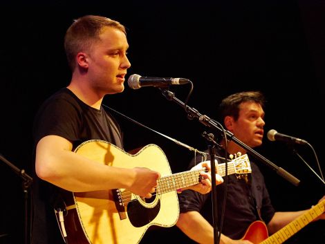 Edinburgh singer Adam Holmes was a hit at this year's folk festival.