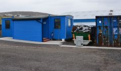 The new rural freight centre beside COPE's Shetland Scrapstore at Gremista. Photo: Shetnews